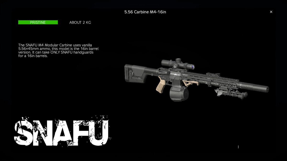 SNAFU Weapons image from its Steam Workshop gallery